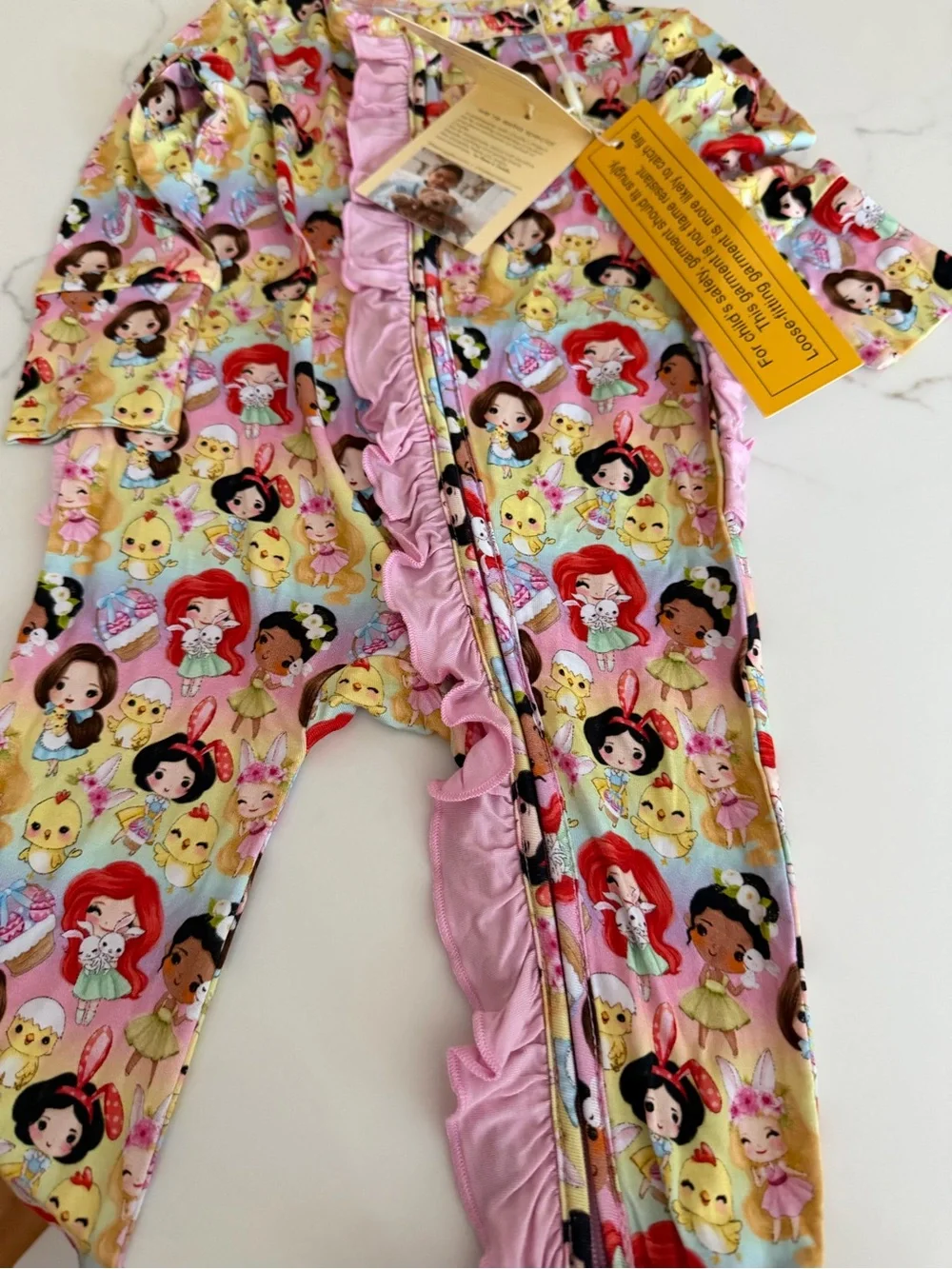 Little Snuggles Bamboo Sleeper - Disney Princess print size 9-12 months